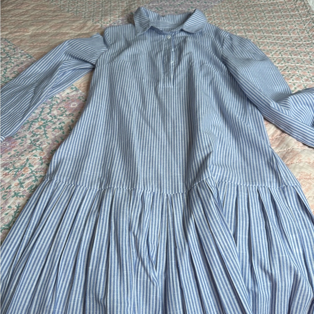 Striped Blue Mini Dress